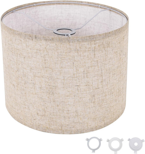 Small lamp shade beige drum - small, shade,